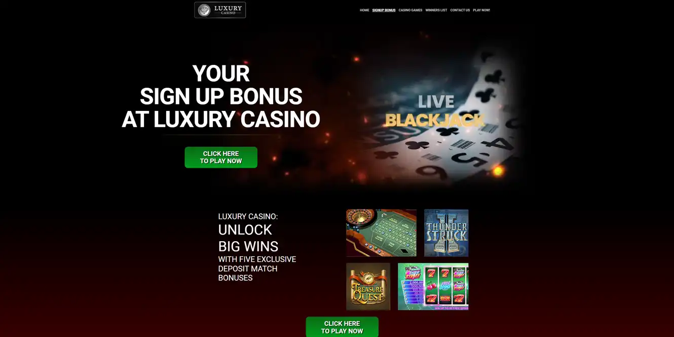 Luxury casino game bonuses